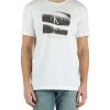 Uomo CALVIN KLEIN JEANS | T-Shirt In Cotone Con Stampa Logo Frontale Bianco