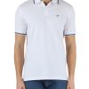 Uomo EMPORIO ARMANI | Polo In Cotone Piquet Stretch Essential Bianco