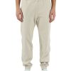 Uomo EA7 | Pantaloni Sportivi In Cotone Garzato Con Stampa Logo Beige