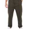 Uomo EMPORIO ARMANI | Pantalone Jogger In Misto Lana Travel Essential Verde Scuro