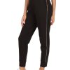 Donna GUESS | Pantalone Sportivo In Misto Cotone Con Scritta Logo Nero