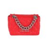 Donna VERSACE JEANS COUTURE | Borsa A Tracolla Media Trapuntata Con Mini Borchie Rosso