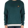 Uomo ELLESSE | Felpa In Misto Cotone Con Patch Logo Frontale Verde