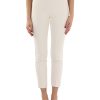 Donna ELISABETTA FRANCHI | Pantalone In Crepe Stretch Con Placca Logo Nude