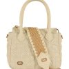 Donna LA CARRIE | Borsa A Mano In Pelle Stich&Spun Small Panna