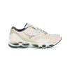 Uomo MIZUNO | Sneakers Running In Pelle E Tessuto Wave Prophecy Ls Panna