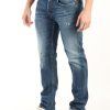 Uomo REPLAY | Aged Eco: Pantalone Jeans Cinque Tasche Grover Straight Fit Effetto Aged 5 Years Blu