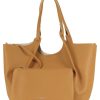 Donna GIANNI CHIARINI | Borsa A Mano In Pelle Bubble Dua Large Cammello