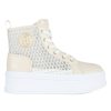 Donna LIU JO | Sneakers Alte Selma 06 Con Suola Platform Panna