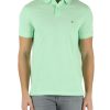 Uomo TOMMY HILFIGER | Polo Regular Fit In Cotone Piquet Con Ricamo Logo Verde Chiaro