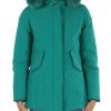 Donna FREEDOMDAY | Piumino In Misto Cotone New Chamois Verde