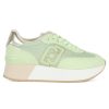 Donna LIU JO | Sneakers Platform Dreamy 02 Con Patch Logo Verde Chiaro