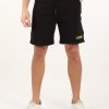 Uomo LAMBORGHINI | Pantaloncino Sportivo In Misto Cotone Con Scritta Logo Nero