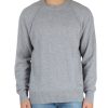 Uomo CALVIN KLEIN | Maglia Girocollo In Lana Con Patch Logo Grigio