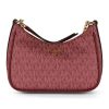 Donna MICHAEL MICHAEL KORS | Borsa A Mano Jet Set Charm Small Con Stampa Logo Bordeaux