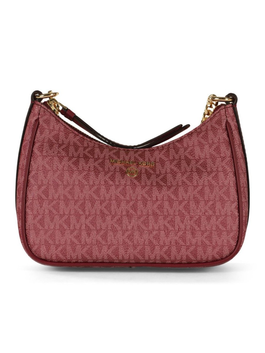 Donna MICHAEL MICHAEL KORS | Borsa A Mano Jet Set Charm Small Con Stampa Logo Bordeaux