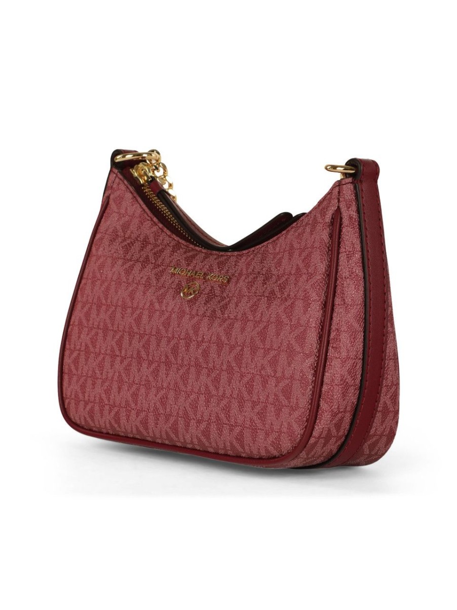 Donna MICHAEL MICHAEL KORS | Borsa A Mano Jet Set Charm Small Con Stampa Logo Bordeaux