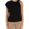 Donna PINKO | Top In Georgette Stretch Tindaro Nero