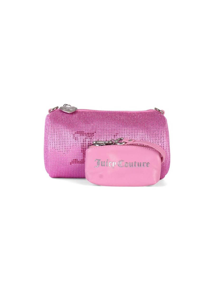 Donna JUICY COUTURE | Borsa Hazel Barrel Con Strass Rosa