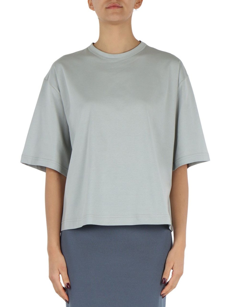 Donna FABIANA FILIPPI | T-Shirt Oversize In Cotone Grigio