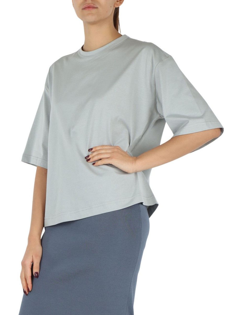 Donna FABIANA FILIPPI | T-Shirt Oversize In Cotone Grigio