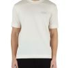 Uomo EMPORIO ARMANI | T-Shirt In Cotone Con Stampa Logo A Rilievo Panna