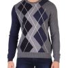 Uomo REPLAY | Pullover Color Block In Cotone E Cashmere Grigio