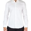 Uomo CALVIN KLEIN | Camicia Easy Care Slim Fit In Cotone Stretch Bianco