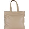 Donna CALVIN KLEIN | Borsa Maxi Tote Soft Con Scritta Logo Frontale Beige