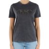 Donna MICHAEL MICHAEL KORS | T-Shirt In Cotone Organico Effetto Vintage Grigio Scuro