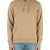 Uomo TOMMY JEANS | Felpa Con Cappuccio In Cotone Garzato Beige