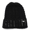 Donna REPLAY | Cappello In Maglia Con Strass Nero