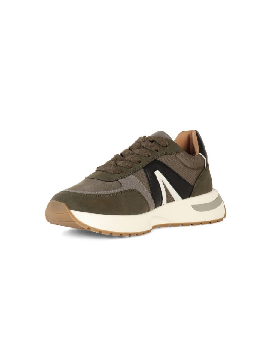 Uomo ALEXANDER SMITH | Sneakers In Ecopelle E Tessuto Hyde Verde