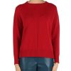 Donna ALPHA STUDIO | Maglia Girocollo In Lana Merino Extrafine Rosso