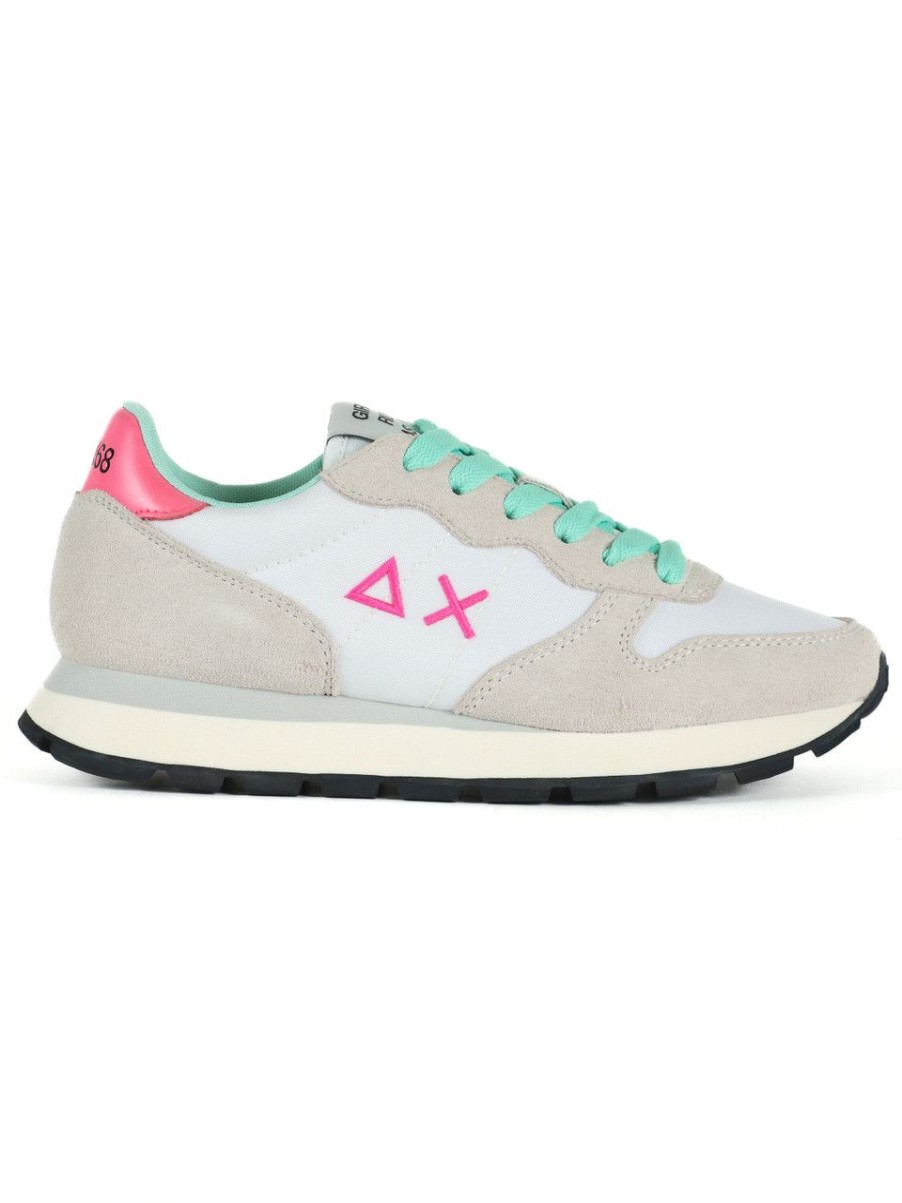 Donna SUN68 | Sneakers In Pelle E Tessuto Ally Solid Nylon Multicolor