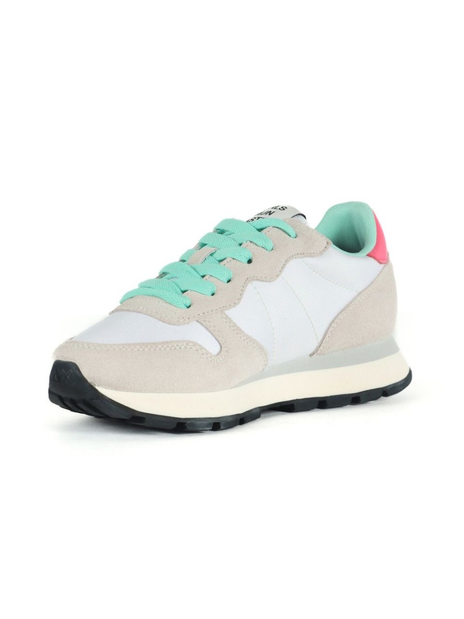 Donna SUN68 | Sneakers In Pelle E Tessuto Ally Solid Nylon Multicolor