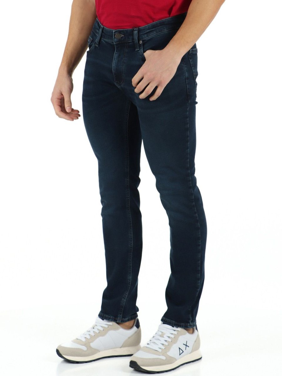 Uomo TOMMY JEANS | Pantalone Jeans Cinque Tasche Scanton Slim Fit Blu