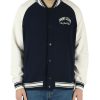 Uomo TOMMY JEANS | Felpa Bomber In Cotone Garzato Blu