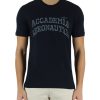 Uomo AERONAUTICA MILITARE | T-Shirt In Cotone Con Scritta Logo Frontale Blu Scuro