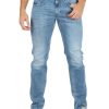 Uomo REPLAY | Pantalone Jeans Cinque Tasche Anbass Slim Fit Blu Chiaro