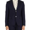 Uomo DANIELE ALESSANDRINI | Sartoria D.A.: Giacca In Fresco Lana Stretch Blu