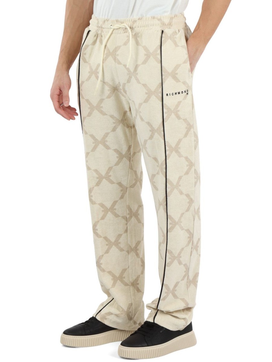 Uomo RICHMOND | Richmond X: Pantaloni Sportivi In Spugna Beige