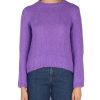 Donna NIÙ | Maglia Girocollo In Misto Alpaca Viola