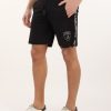 Uomo LAMBORGHINI | Pantaloncino Sportivo In Tessuto Acetato Nero