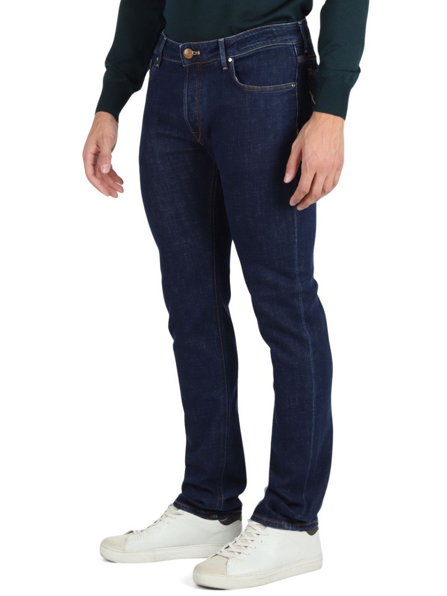 Uomo HANDPICKED | Pantalone Jeans Cinque Tasche Ravello Blu Scuro