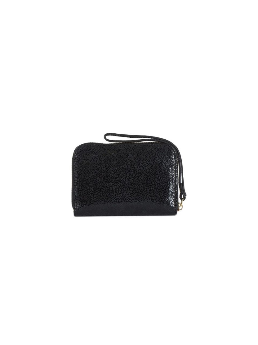 Donna MARC ELLIS | Portafoglio In Pelle Ginny Con Placca Logo Nero