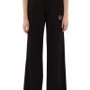 Donna EA7 | Pantalone Sportivo Gamba Larga In Cotone Stretch Nero