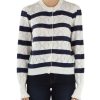 Donna TWINSET | Cardigan In Cotone E Cashmere A Righe