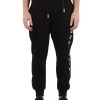 Uomo RICHMOND | Pantalone Sportivo In Cotone Garzato Regular Fit Nero