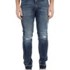 Uomo VERSACE JEANS COUTURE | Pantalone Jeans Cinque Tasche Skinny Fit Effetto Vintage Blu